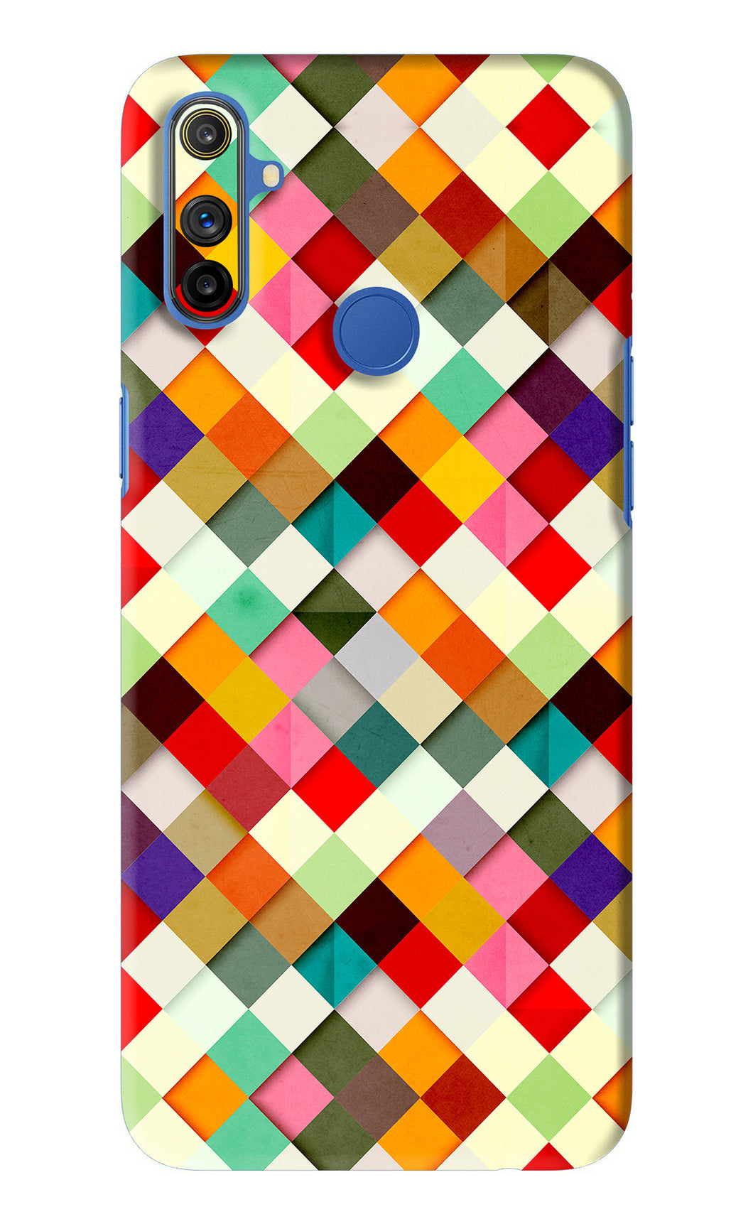 Geometric Abstract Colorful Realme Narzo 10A Back Skin Wrap