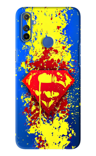 Superman logo Realme Narzo 10A Back Skin Wrap