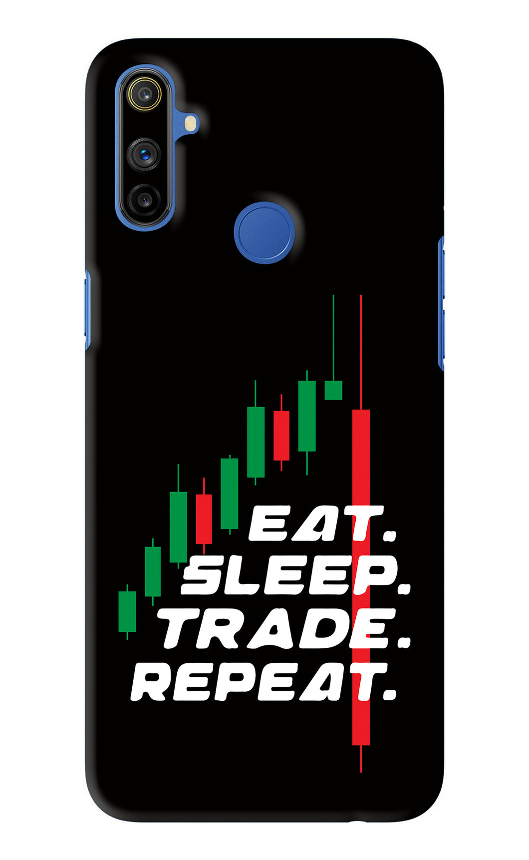 Eat Sleep Trade Repeat Realme Narzo 10A Back Skin Wrap