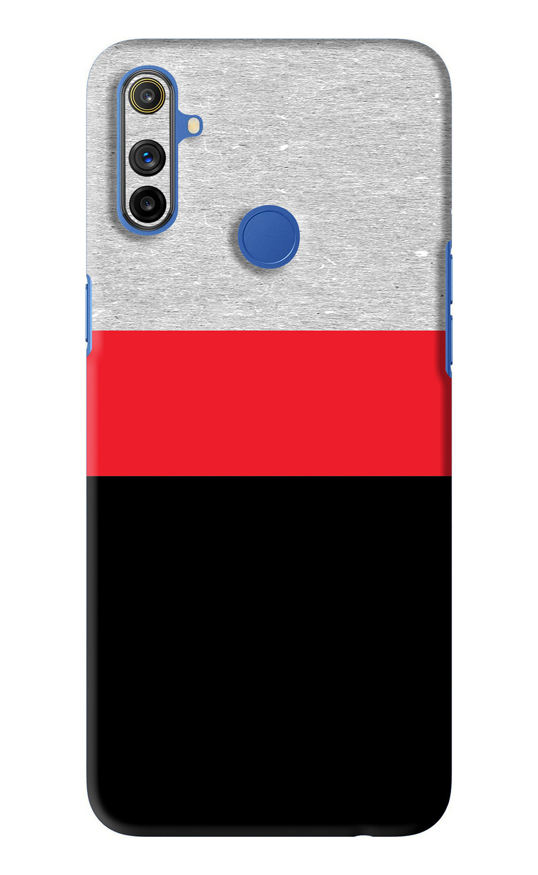 Tri Color Pattern Realme Narzo 10A Back Skin Wrap