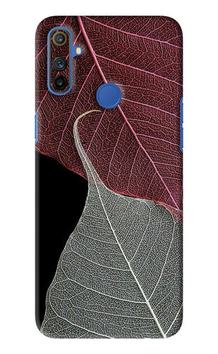 Leaf Pattern Realme Narzo 10A Back Skin Wrap