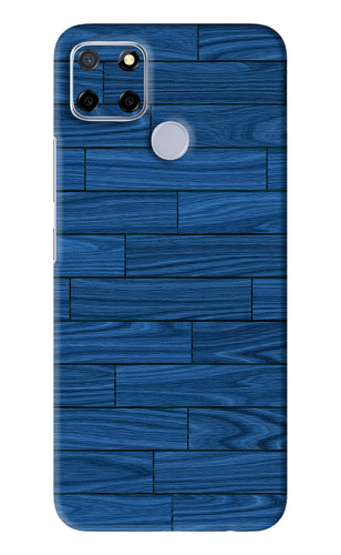 Blue Wooden Texture Realme Narzo 20 Back Skin Wrap