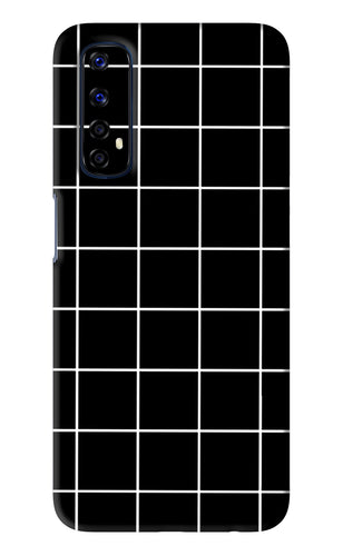 White Grid Realme Narzo 20 Pro Back Skin Wrap