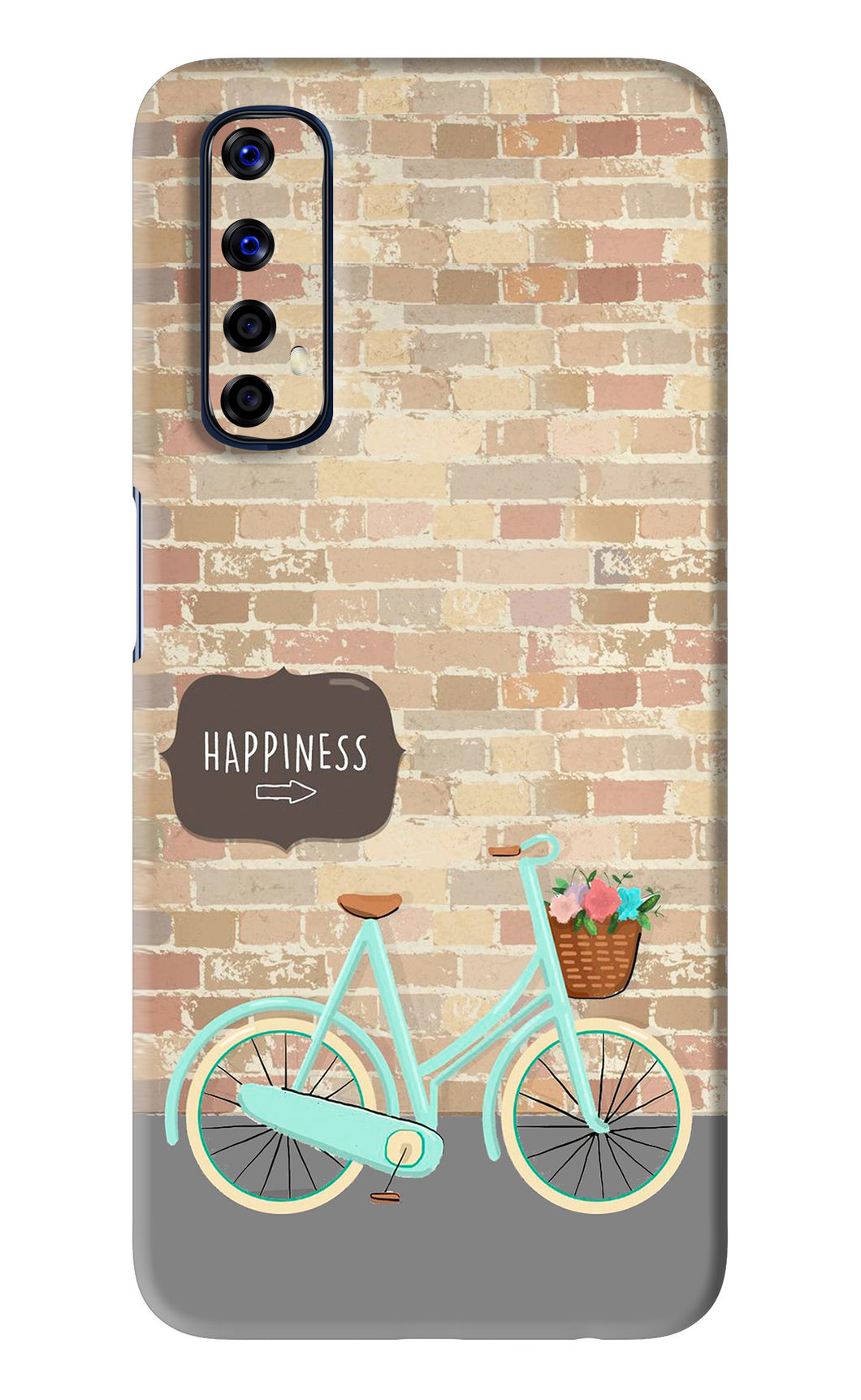 Happiness Artwork Realme Narzo 20 Pro Back Skin Wrap