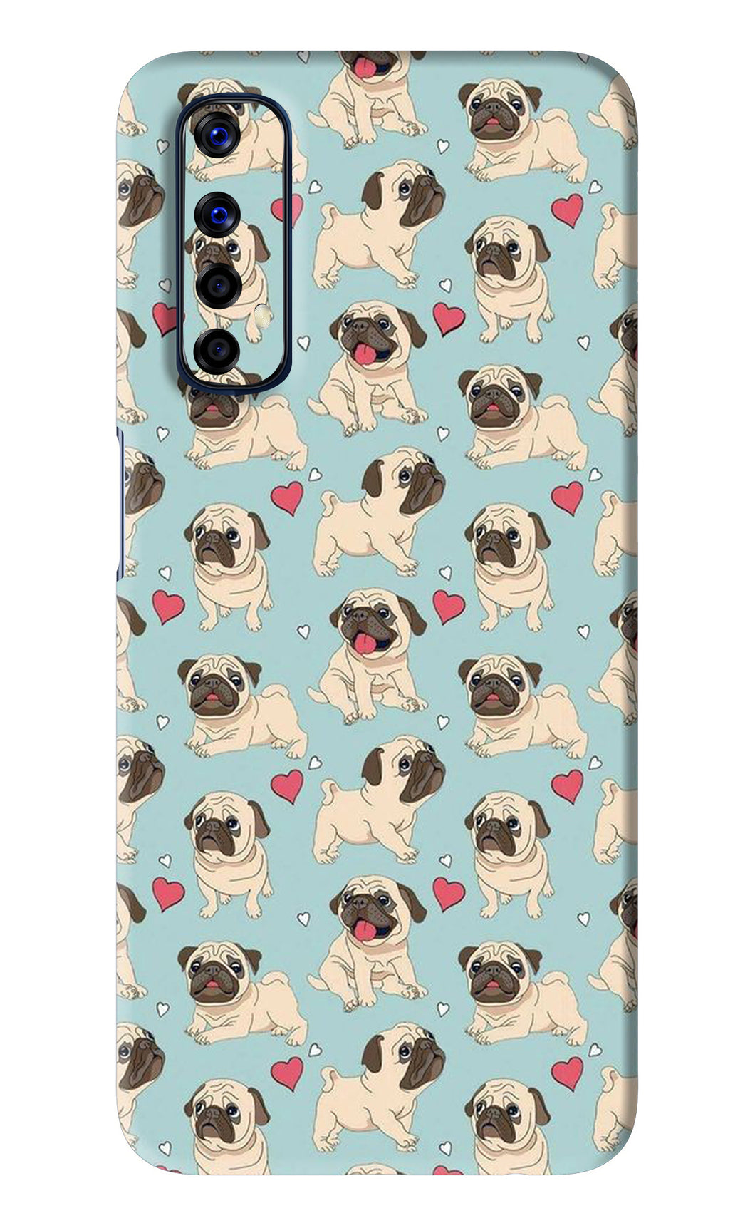 Pug Dog Realme Narzo 20 Pro Back Skin Wrap