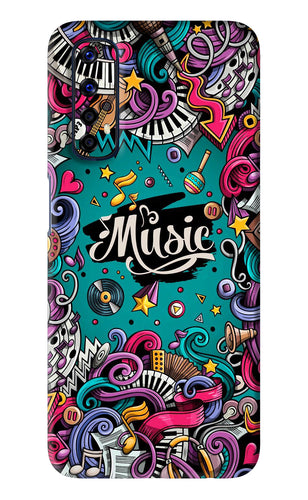 Music Graffiti Realme Narzo 20 Pro Back Skin Wrap