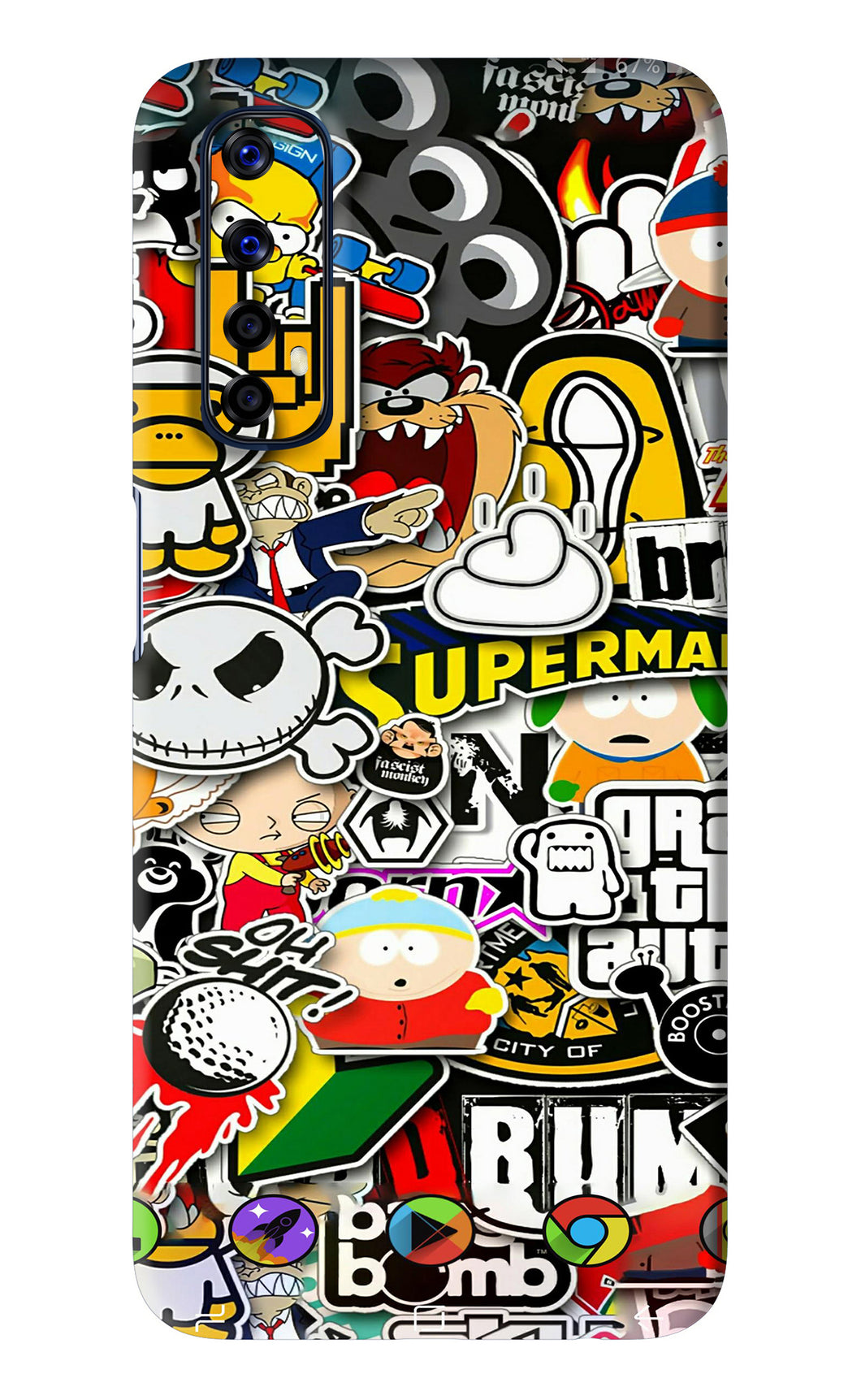 Sticker Bomb Realme Narzo 20 Pro Back Skin Wrap