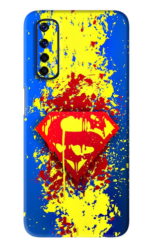 Superman logo Realme Narzo 20 Pro Back Skin Wrap