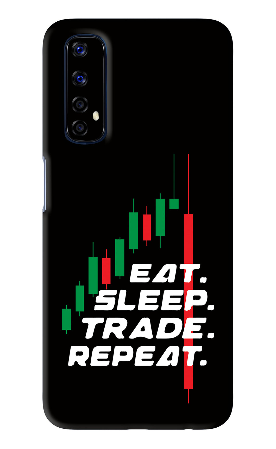 Eat Sleep Trade Repeat Realme Narzo 20 Pro Back Skin Wrap