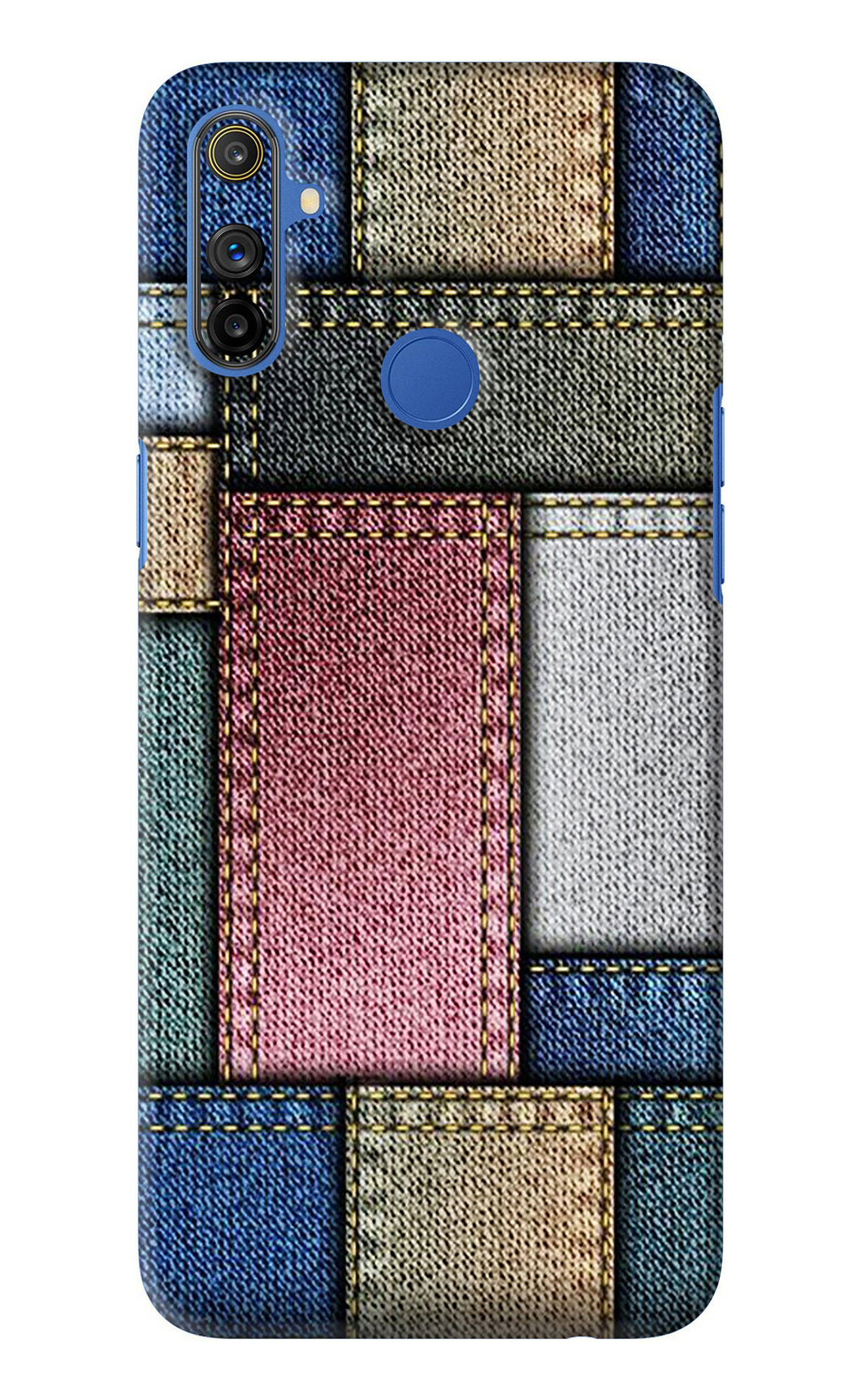 Multicolor Jeans Realme Narzo 20A Back Skin Wrap