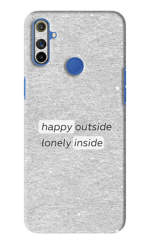 Happy Outside Lonely Inside Realme Narzo 20A Back Skin Wrap