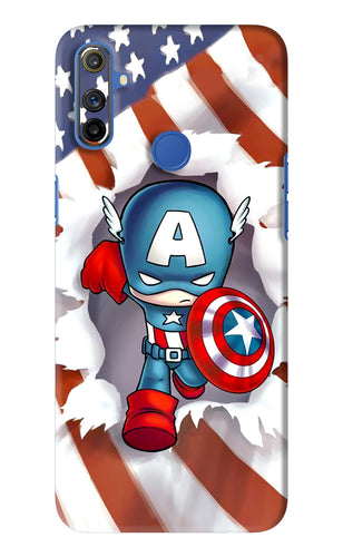 Captain America Realme Narzo 20A Back Skin Wrap