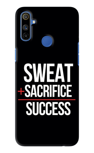 Sweat Sacrifice Success Realme Narzo 20A Back Skin Wrap