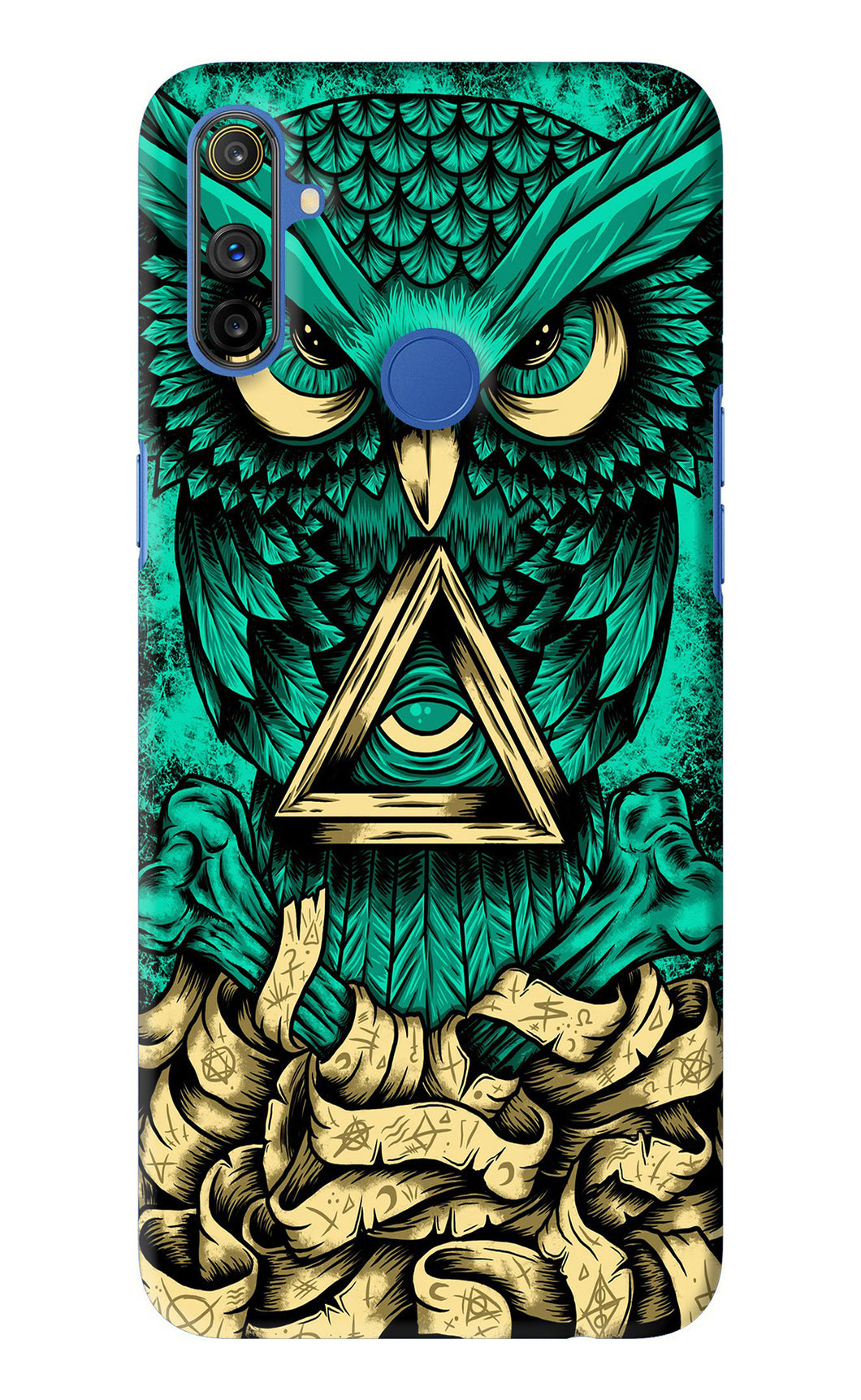 Green Owl Realme Narzo 20A Back Skin Wrap