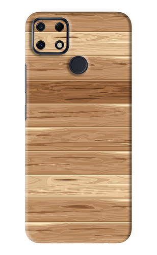 Wooden Vector Realme Narzo 30A Back Skin Wrap