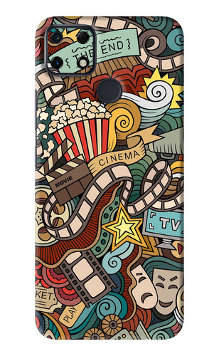Cinema Abstract Realme Narzo 30A Back Skin Wrap