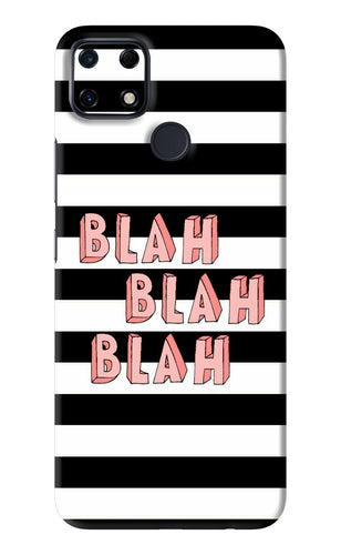 Blah Blah Blah Realme Narzo 30A Back Skin Wrap