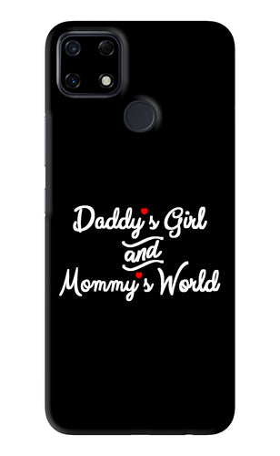Daddy's Girl and Mommy's World Realme Narzo 30A Back Skin Wrap