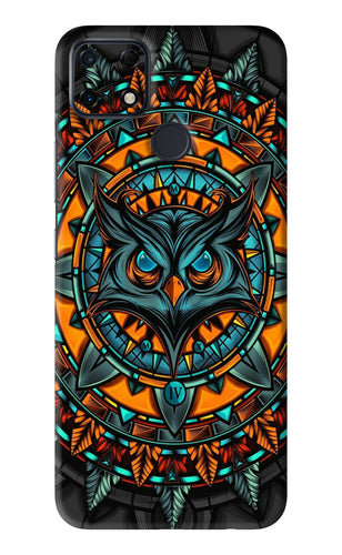Angry Owl Art Realme Narzo 30A Back Skin Wrap
