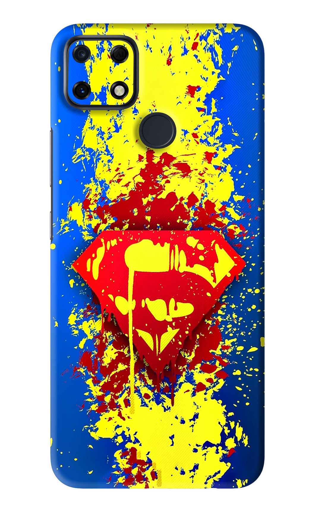 Superman logo Realme Narzo 30A Back Skin Wrap