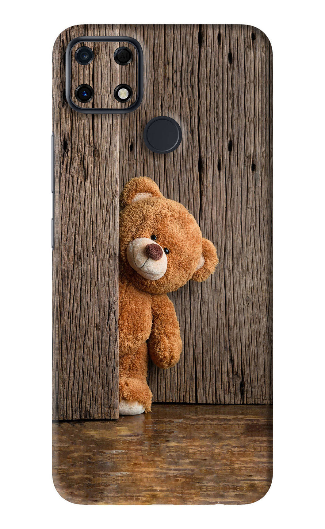Teddy Wooden Realme Narzo 30A Back Skin Wrap