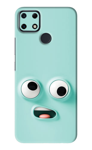 Silly Face Cartoon Realme Narzo 30A Back Skin Wrap