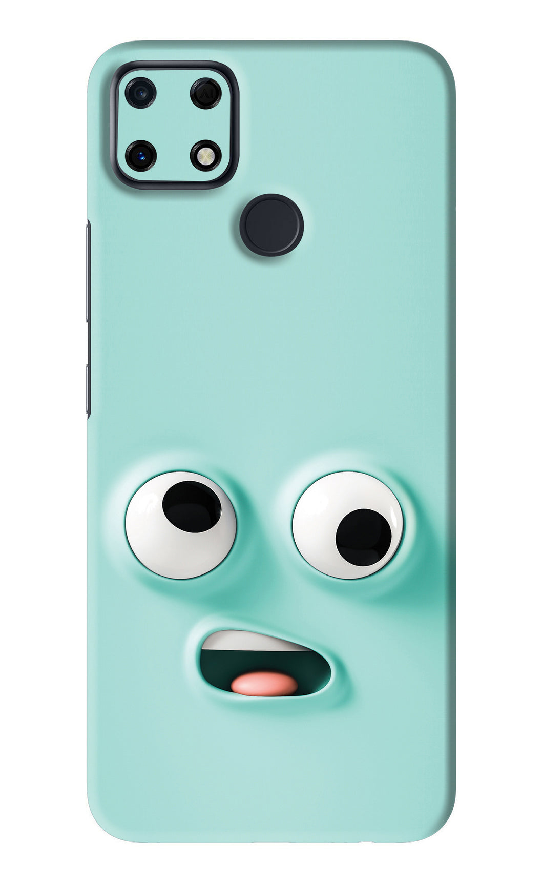Silly Face Cartoon Realme Narzo 30A Back Skin Wrap