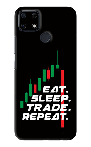 Eat Sleep Trade Repeat Realme Narzo 30A Back Skin Wrap