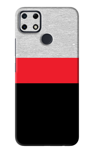 Tri Color Pattern Realme Narzo 30A Back Skin Wrap