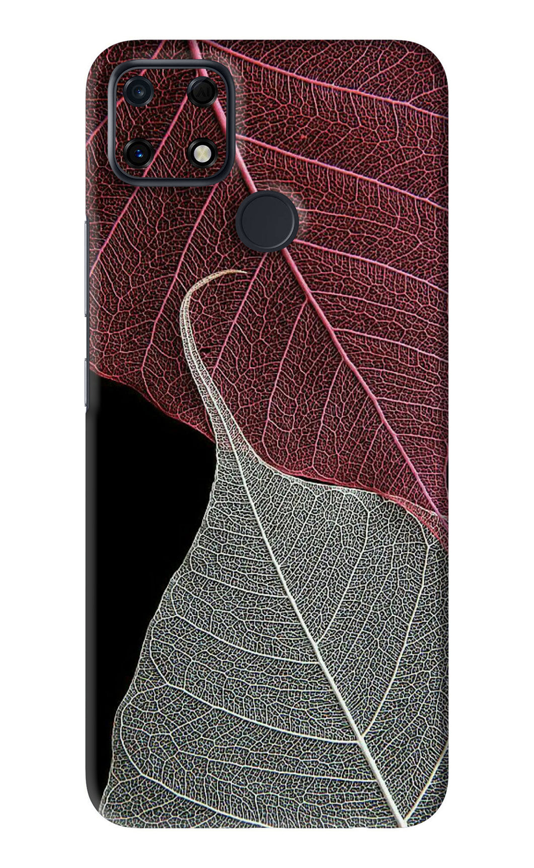 Leaf Pattern Realme Narzo 30A Back Skin Wrap