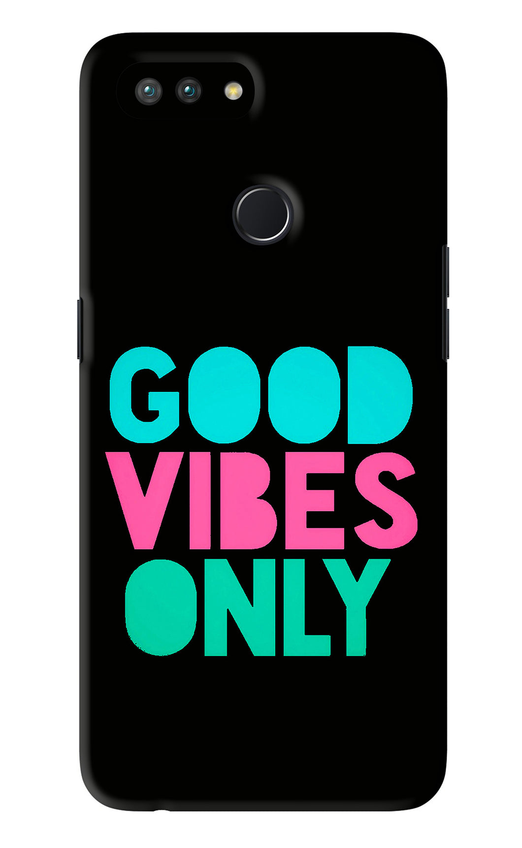 Quote Good Vibes Only Realme U1 Back Skin Wrap