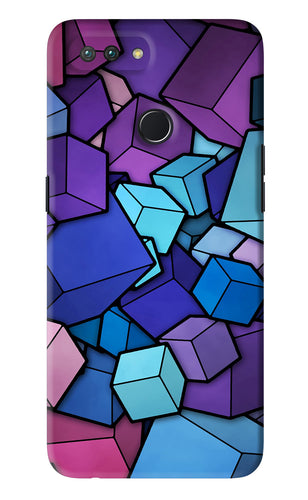 Cubic Abstract Realme U1 Back Skin Wrap