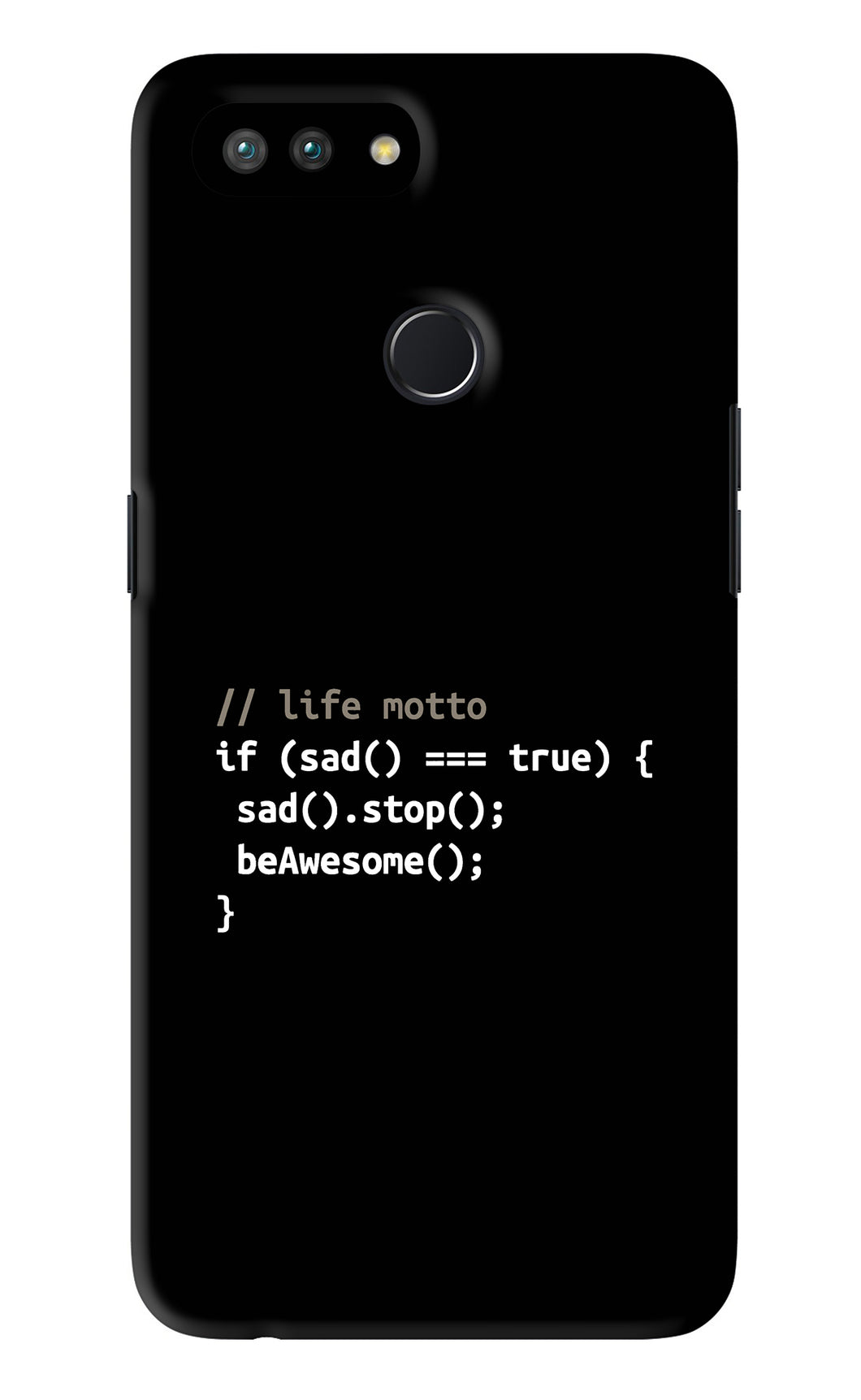 Life Motto Code Realme U1 Back Skin Wrap