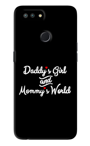 Daddy's Girl and Mommy's World Realme U1 Back Skin Wrap