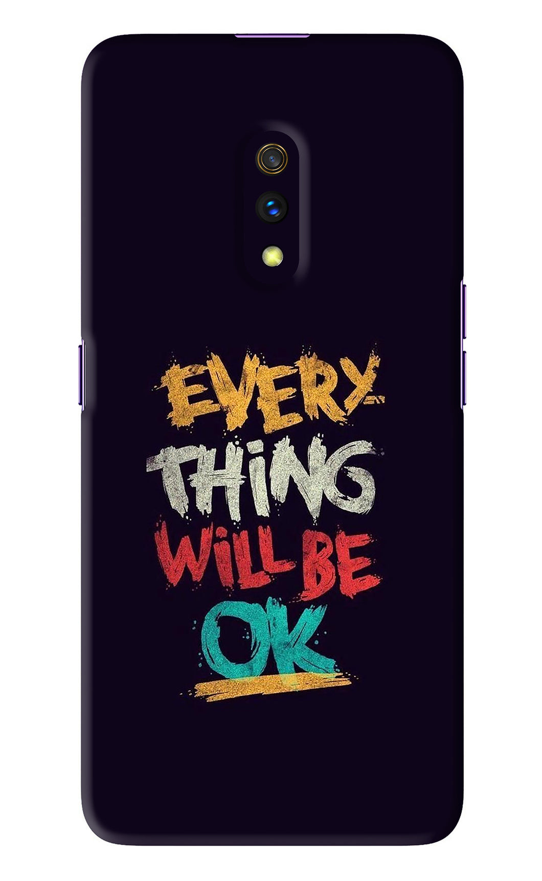 Everything Will Be Ok Realme X Back Skin Wrap