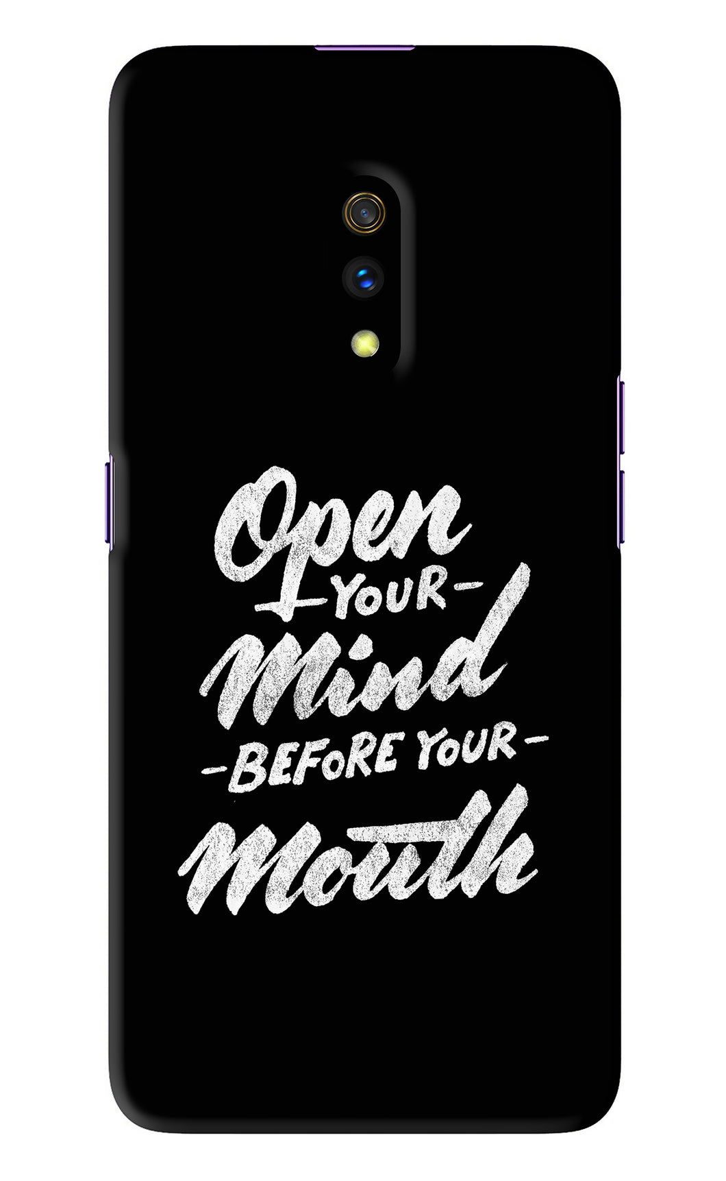 Open Your Mind Before Your Mouth Realme X Back Skin Wrap