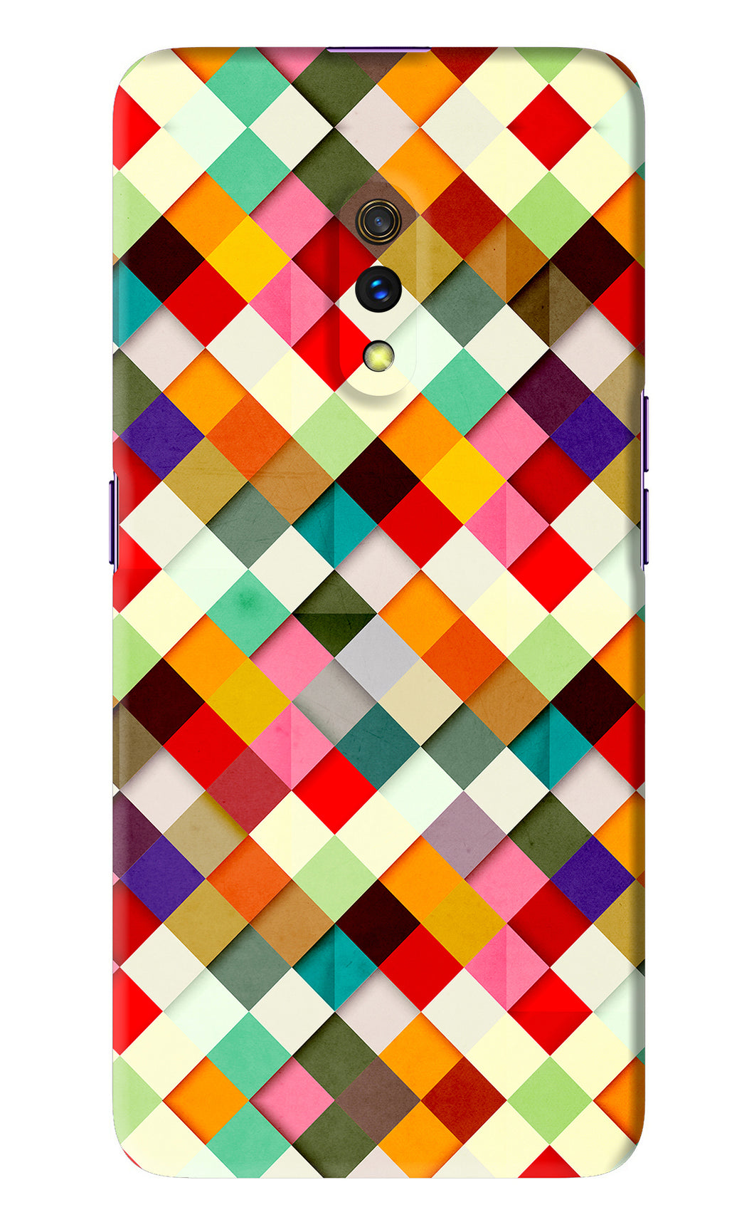 Geometric Abstract Colorful Realme X Back Skin Wrap
