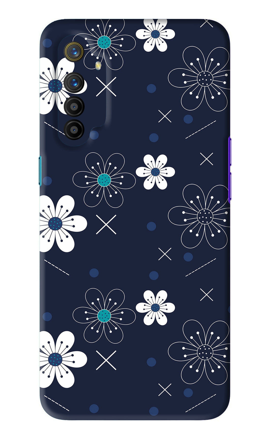 Flowers 4 Realme X2 Back Skin Wrap
