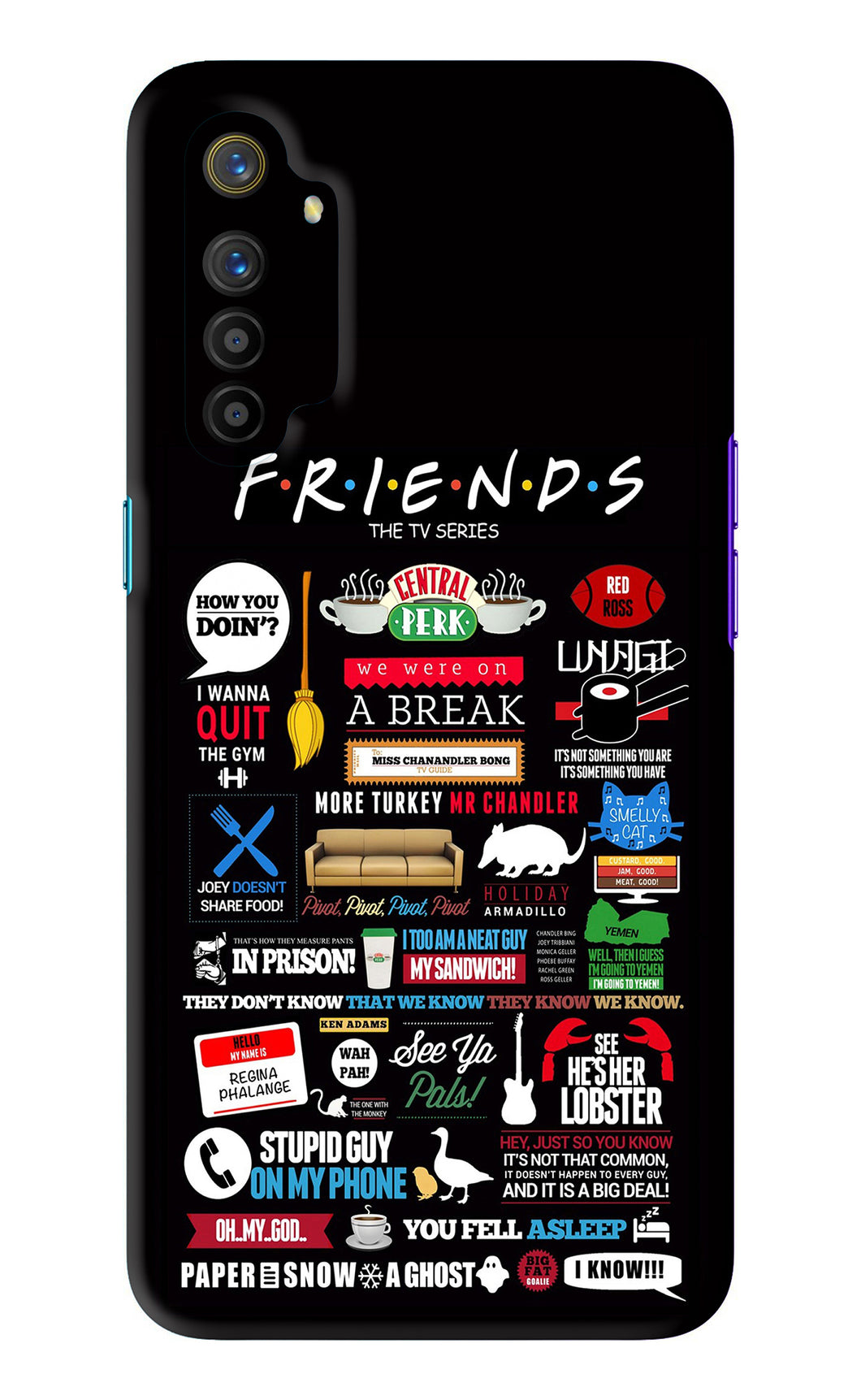 FRIENDS Realme X2 Back Skin Wrap