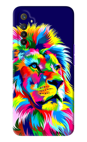 Vector Art Lion Realme X2 Back Skin Wrap