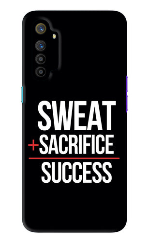 Sweat Sacrifice Success Realme X2 Back Skin Wrap