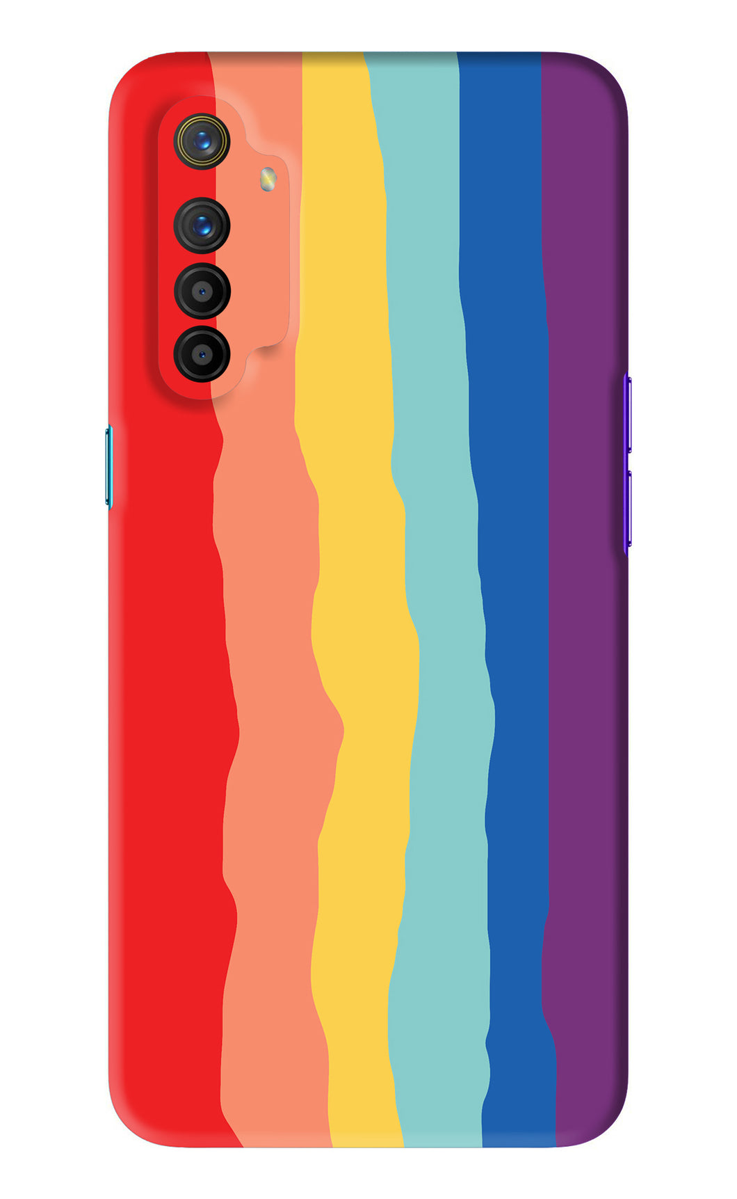 Rainbow Realme X2 Back Skin Wrap