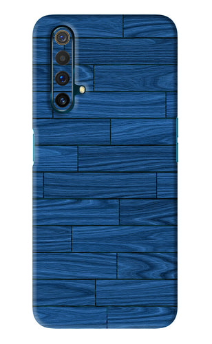 Blue Wooden Texture Realme X3 Back Skin Wrap
