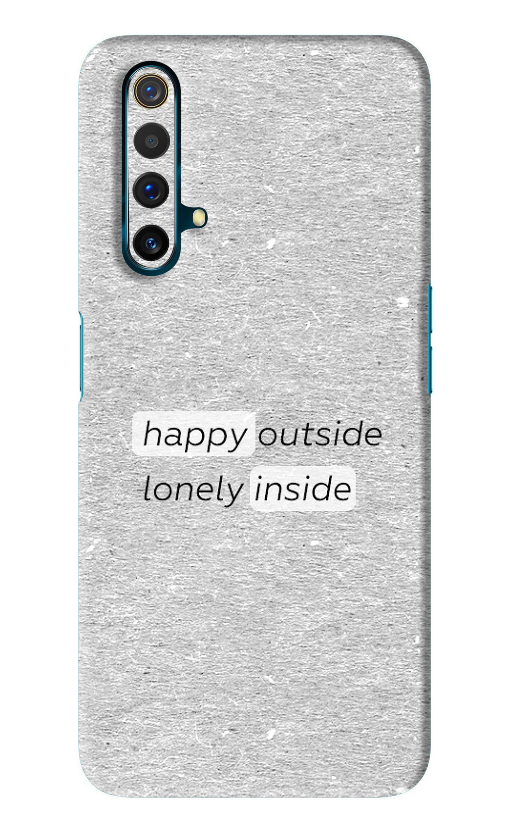 Happy Outside Lonely Inside Realme X3 Back Skin Wrap