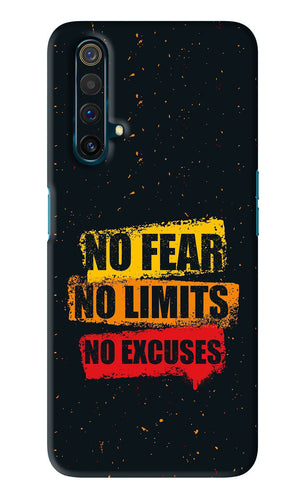 No Fear No Limits No Excuses Realme X3 Back Skin Wrap