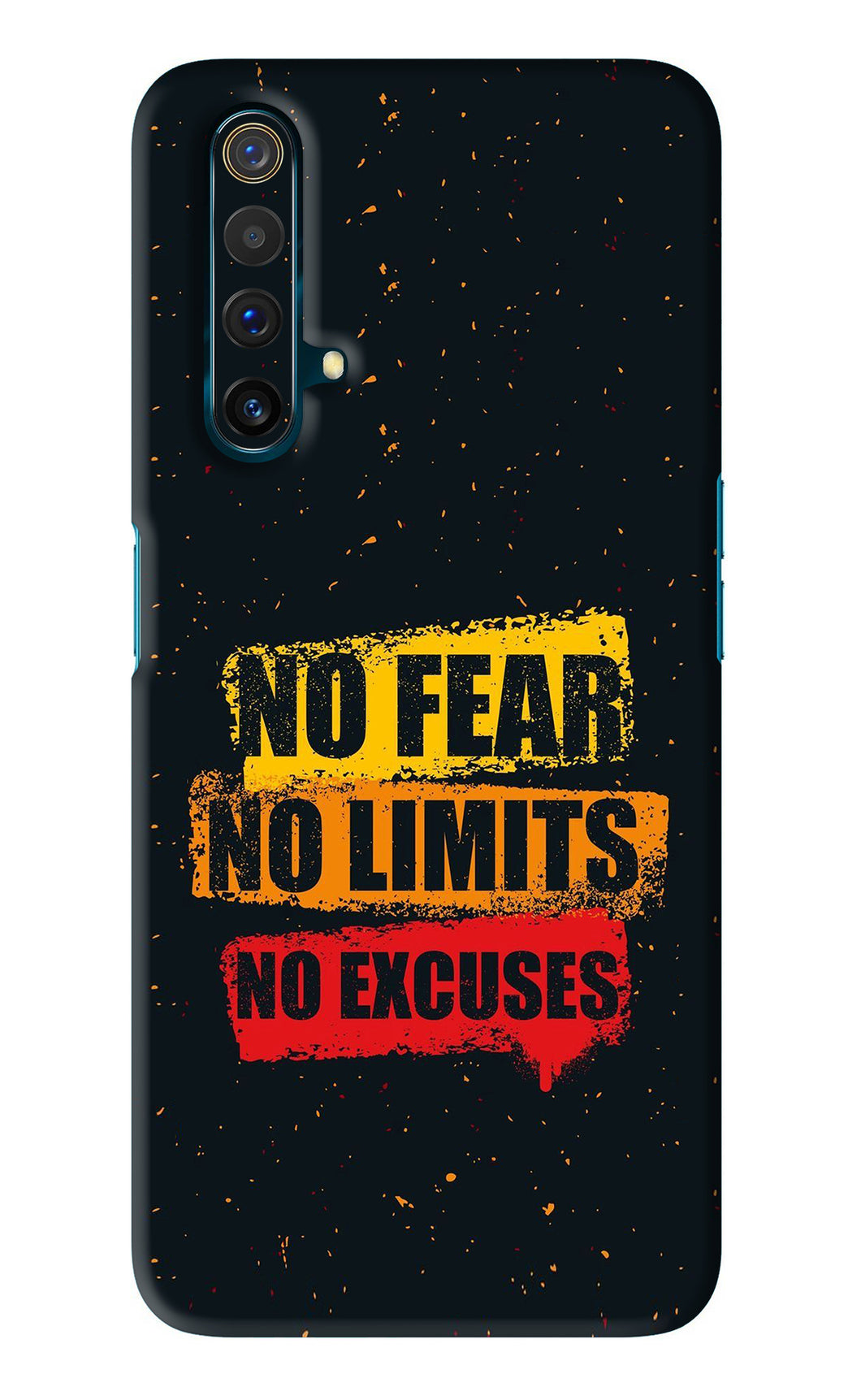No Fear No Limits No Excuses Realme X3 Back Skin Wrap