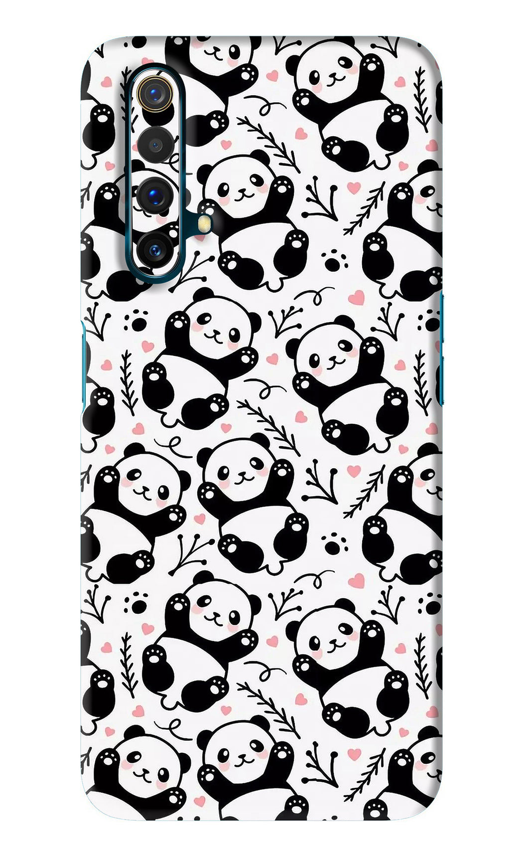 Cute Panda Realme X3 Back Skin Wrap