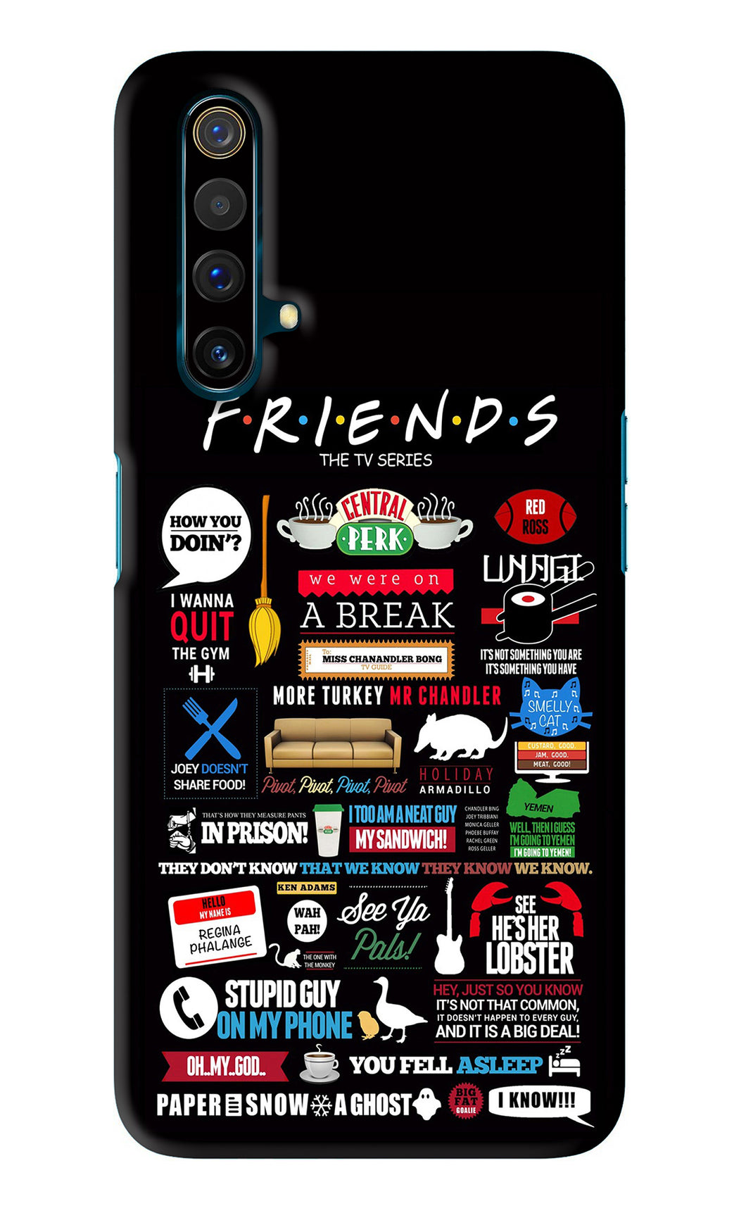 FRIENDS Realme X3 Back Skin Wrap