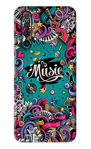 Music Graffiti Realme X3 Back Skin Wrap