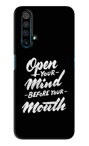 Open Your Mind Before Your Mouth Realme X3 Back Skin Wrap